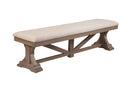Gabriela Upholstered Dining Bench Alpine