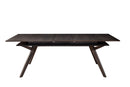 Zaldy Rectangular Extension Dining Table, Dark Tobacco Alpine
