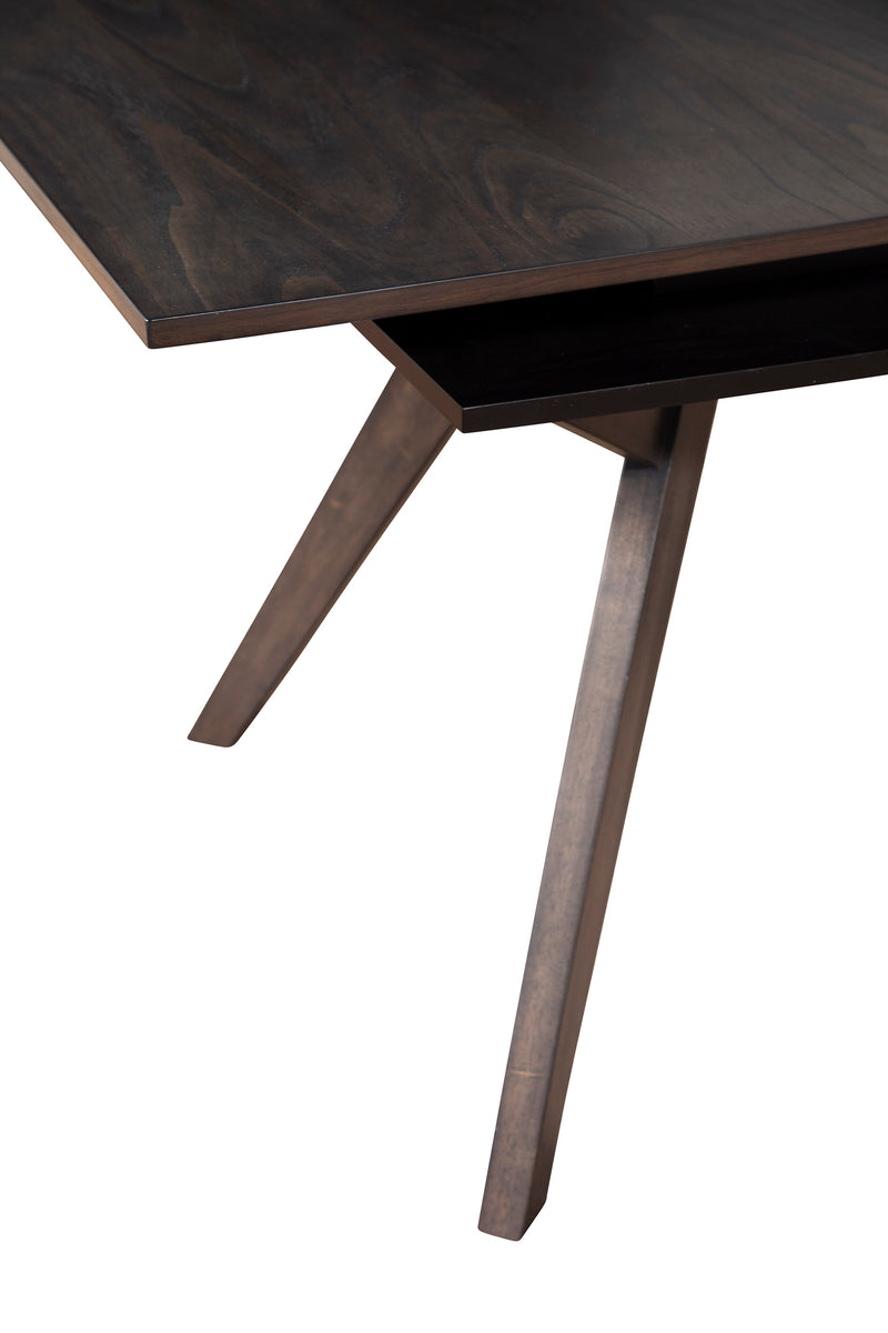 Zaldy Rectangular Extension Dining Table, Dark Tobacco