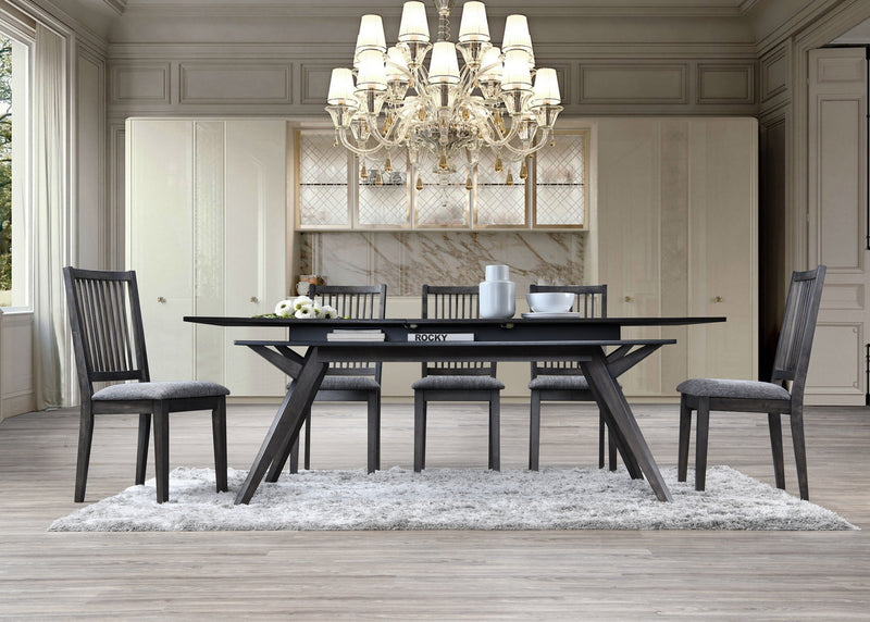 Zaldy Set of 2 Side Chairs, Dark Tobacco Alpine