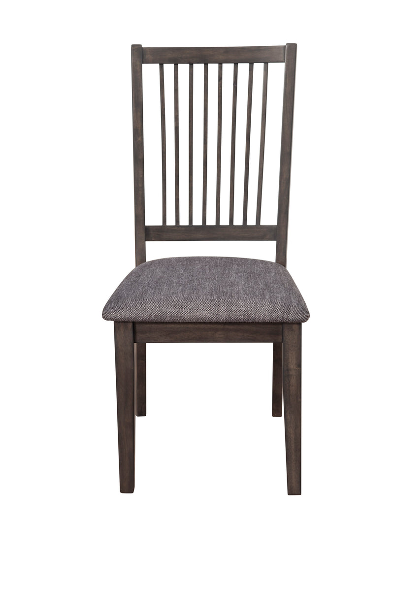 Zaldy Set of 2 Side Chairs, Dark Tobacco