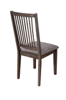 Zaldy Set of 2 Side Chairs, Dark Tobacco Alpine