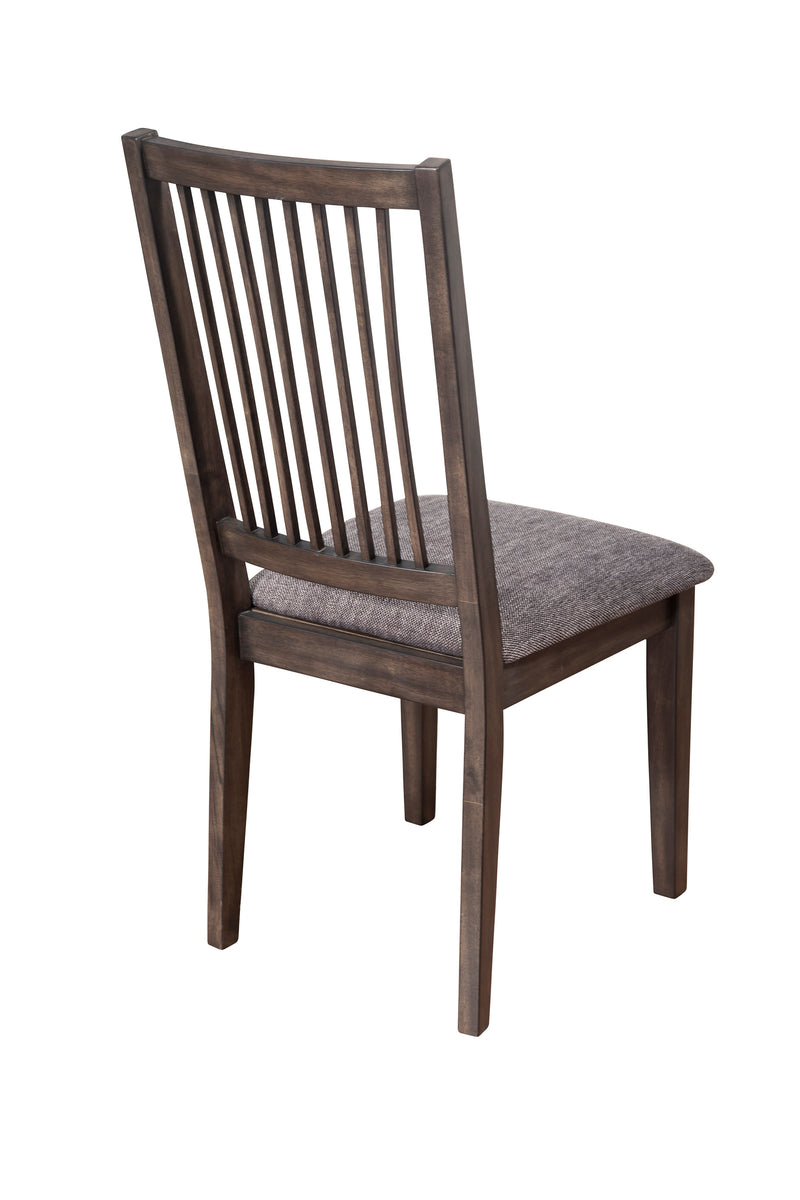 Zaldy Set of 2 Side Chairs, Dark Tobacco