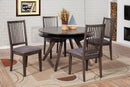Zaldy Round Dining Table, Dark Tobacco Alpine