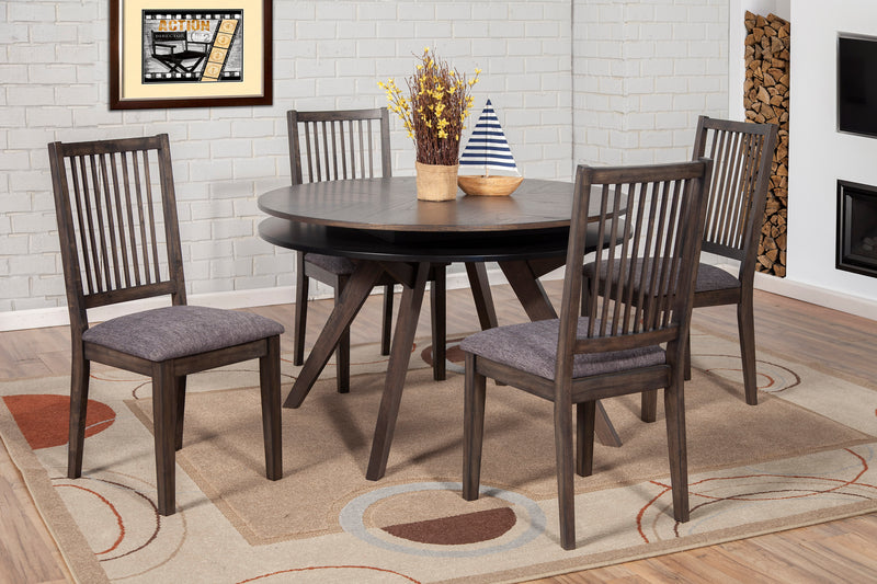 Zaldy Round Dining Table, Dark Tobacco