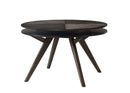 Zaldy Round Dining Table, Dark Tobacco Alpine