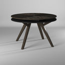 Zaldy Round Dining Table, Dark Tobacco Alpine