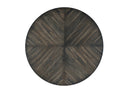 Zaldy Round Dining Table, Dark Tobacco Alpine