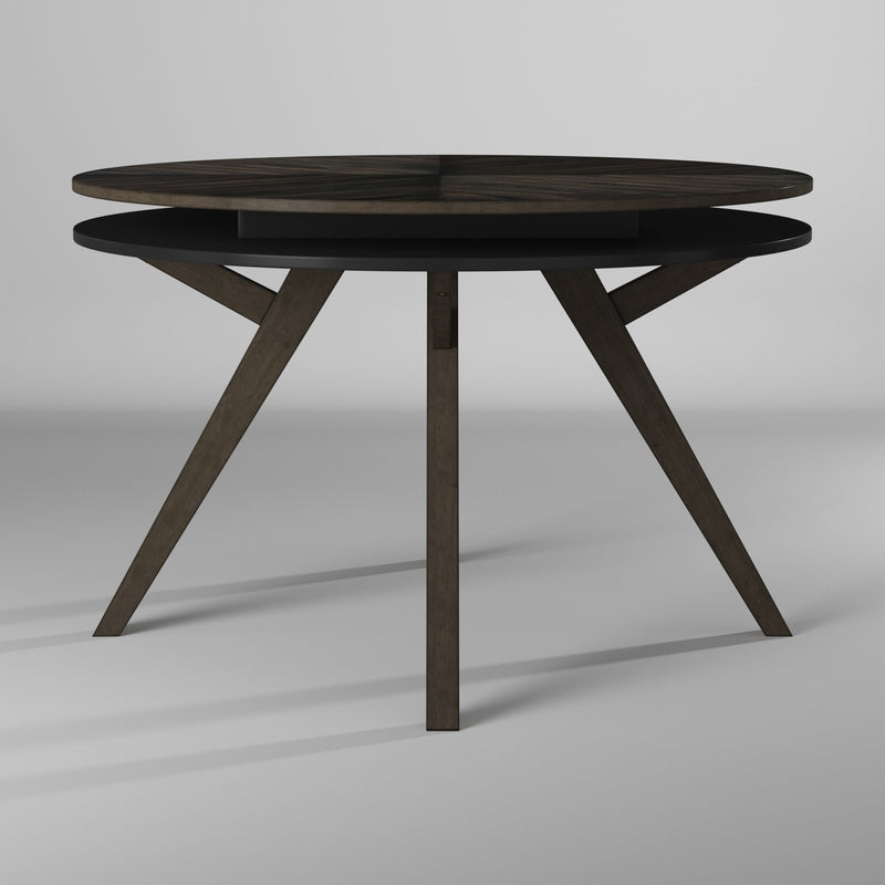 Zaldy Round Dining Table, Dark Tobacco