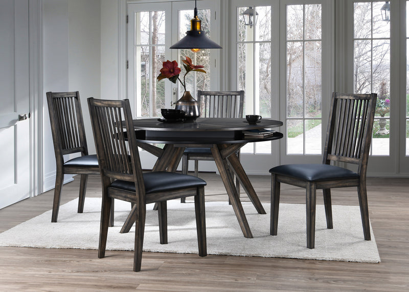 Zaldy Round Dining Table, Dark Tobacco