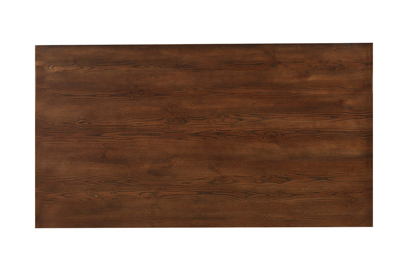 Arendal Trestle Rectangular Dining Table, Burnished Dark Oak Alpine