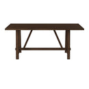 Arendal Trestle Rectangular Dining Table, Burnished Dark Oak Alpine