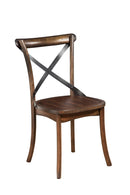 Arendal Set of 2 Side Chairs, Burnished Dark Oak Alpine