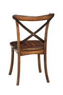 Arendal Set of 2 Side Chairs, Burnished Dark Oak Alpine