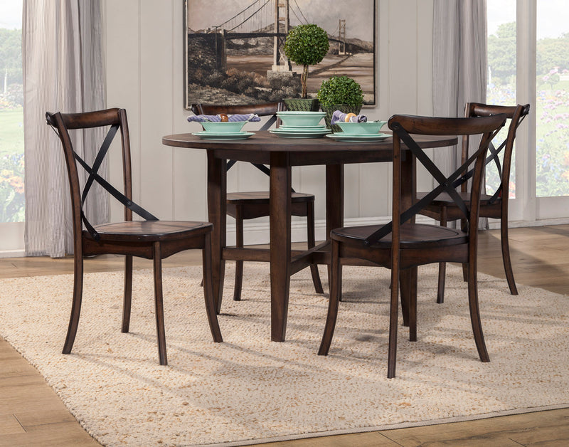 Arendal Round Table, Burnished Dark Oak