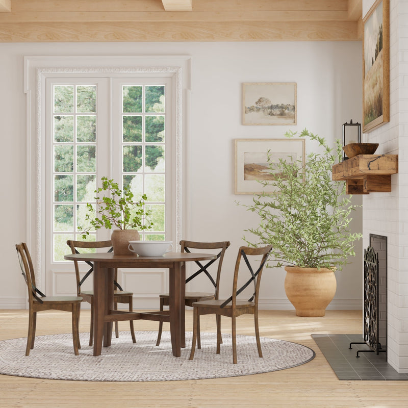 Arendal Round Table, Burnished Dark Oak Alpine