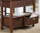 Stapleton Kitchen Cart, Antique Cappuccino Alpine
