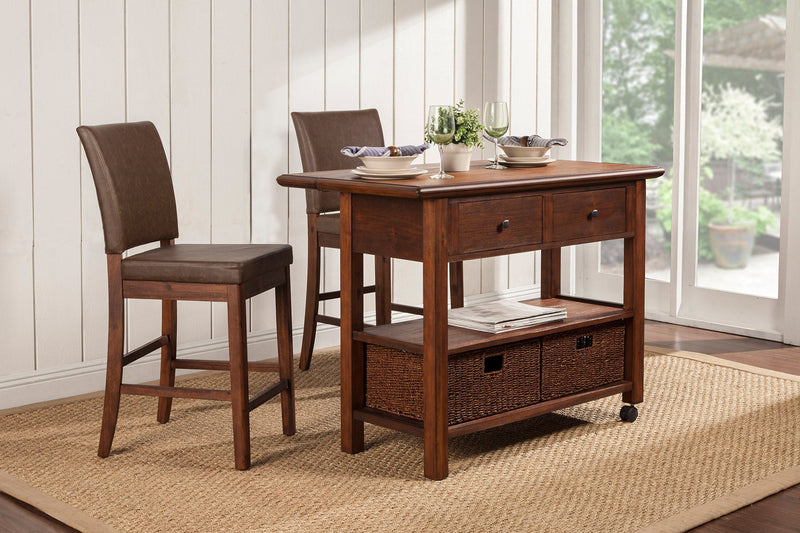 Stapleton Kitchen Cart, Antique Cappuccino Alpine