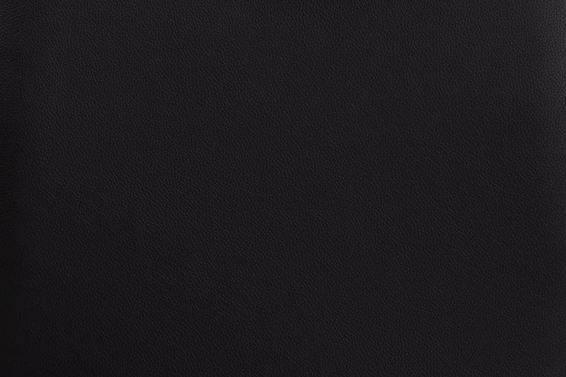 Newcastle Black Faux Leather Upholstered and Dark Brown 7-Piece Dining Set Baxton