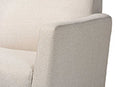 Roana Light Beige Fabric Upholstered Rocking Chair Baxton