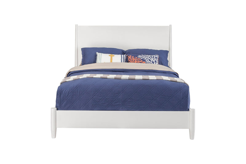 Melbourne Standard King Platform Bed, White Alpine