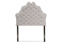 Ulvina Greyish Beige Fabric Twin Size Headboard Baxton