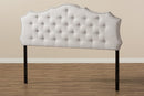 Moscow Greyish Beige Fabric Full Size Headboard Baxton