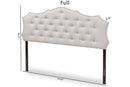 Moscow Greyish Beige Fabric Full Size Headboard Baxton