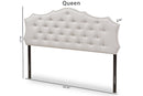 Moscow Greyish Beige Fabric Queen Size Headboard Baxton