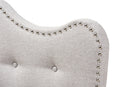 Andor Greyish Beige Fabric Twin Size Headboard Baxton