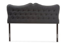Andor Dark Gray Fabric Queen Size Headboard Baxton