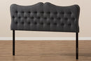 Andor Dark Gray Fabric Queen Size Headboard Baxton