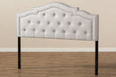 Lucca Greyish Beige Fabric King Size Headboard Baxton