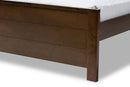 Garron Mission Style Brown-Full Platform Bed Baxton
