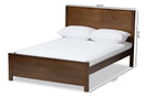 Garron Mission Style Brown-Full Platform Bed Baxton