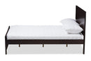 Garron Mission Style Dark Brown-Full Platform Bed Baxton