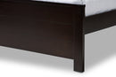 Garron Mission Style Dark Brown-Full Platform Bed Baxton