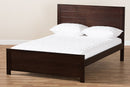 Garron Mission Style Dark Brown-Full Platform Bed Baxton