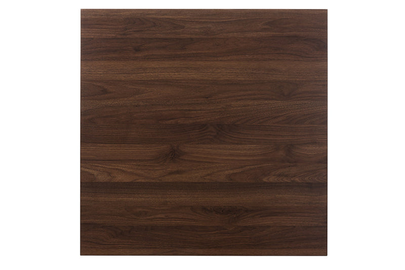 Nadira Walnut-Finished 5-Piece Dining Set Baxton