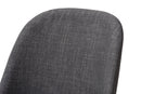 Catia Dark Gray Fabric Upholstered Walnut Dining Chair (Set of 2) Baxton