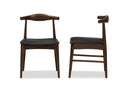 Harris Walnut Wood Dining Chair (Set of 2) Baxton