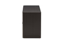 Darcell Espresso Brown 2-Drawer TV Stand Baxton