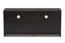 Darcell Espresso Brown 2-Drawer TV Stand Baxton