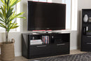 Darcell Espresso Brown 2-Drawer TV Stand Baxton