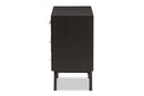 Glynn Espresso Brown 6-Drawer Dresser Baxton