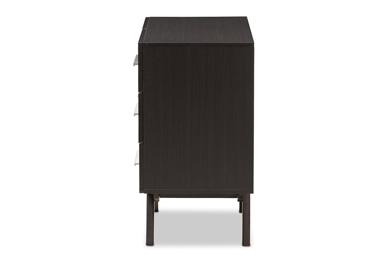 Glynn Espresso Brown 6-Drawer Dresser Baxton
