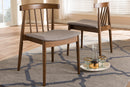 Fabrico Walnut Wood Dining Chair (Set of 2) Baxton
