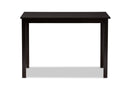 Cariel Modern Espresso Brown 43-Inch Dining Table Baxton