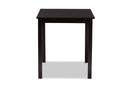 Cariel Modern Espresso Brown 43-Inch Dining Table Baxton