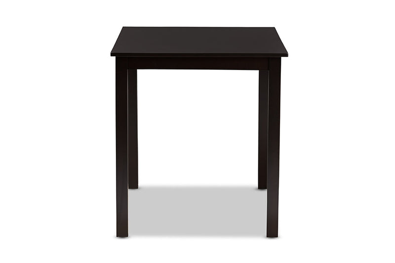 Cariel Modern Espresso Brown 43-Inch Dining Table Baxton